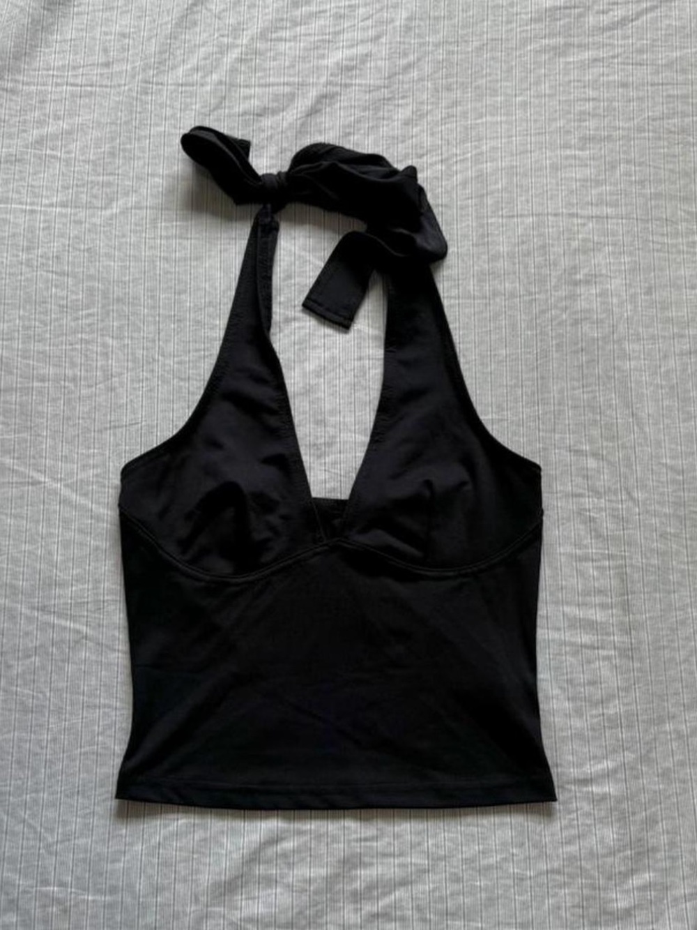 Black Halter Top